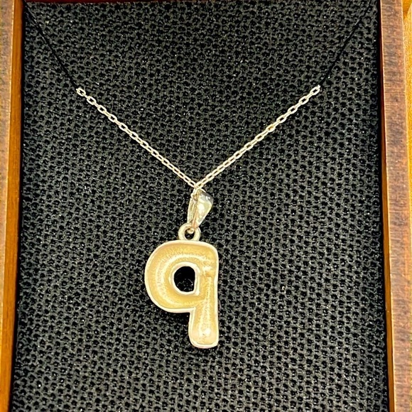 Brand New Sterling Silver 925 3D Bubble Letter Necklace Monogram Balloon "P" - Picture 7 of 15
